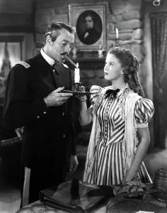Lighting Prints: FORT APACHE, Henry Fonda, Shirley Temple, 1948, daughter lighting father's cigar