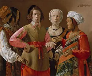 Georges Prints: THE FORTUNE -TELLER, by Georges de La Tour, 1630-1639, French painting, oil on canvas