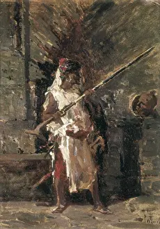 Orientalism Prints: FORTUNY, Mariano (1838-1874). Askari