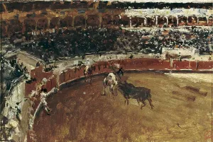 Mariano 1838 1874 Prints: FORTUNY, Mariano (1838-1874). The Bullfight