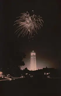 Wealthy Prints: Foshay Tower dedication fireworks as seen from more than a mile away on its dedication