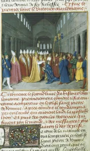 Miniatures Prints: Fouquet, Jean (1420-1481). Grandes Chroniques de France (Great Chronicles of France)