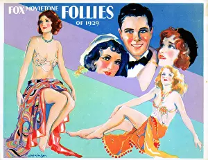 Lounging Prints: FOX MOVIETONE FOLLIES OF 1929, lobbycard