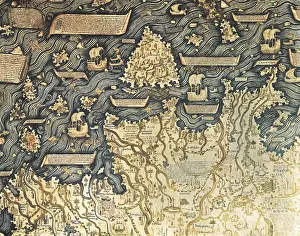 Cartographies Prints: Fra Mauro ( -1460). Fra Mauro map