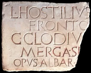 Archeology Prints: Fragment of inscription, by Unknown Author