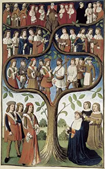 Priest Prints: France (15th c.). The hierarchy of the social class