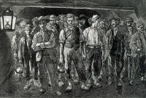 Industrial Revolution Prints: France (19th c.). Economy. French miners