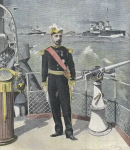 France. Admiral Gervais. Illustration by L. Fillol. "Le Petit Journal". August 18th1901. Engraving. Coleccin Gasca/AISA/Everett Collection (156533)**US SALES ONLY**