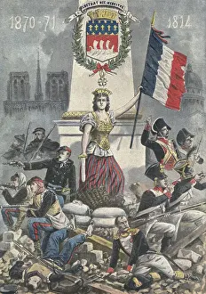 France. Allegory. "la crix de la ville de Paris" from "Le Petit Journal". May 5th1901. Engraving