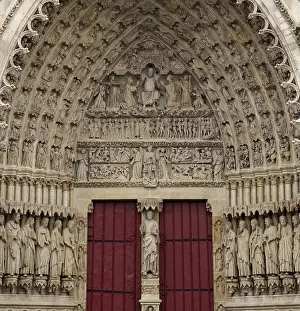 Tourists Prints: FRANCE. Amiens. Notre Dame cathedral