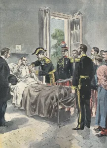 France. The assistant Ausselhero of Ha-Tien-Thouan (China) receives the Cross of the Lgion d'Honneurafter being hurt by mistake by the shots of Russian soldiers