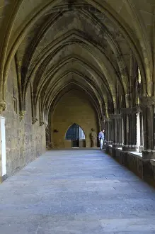 Middle Age Prints: FRANCE. Bayonne. Gothic cloister of the Cathedral of Sainte-Marie (1240)