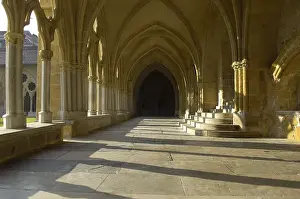 Middle Age Prints: FRANCE. Bayonne. Gothic cloister of the Cathedral of Sainte-Marie (1240)