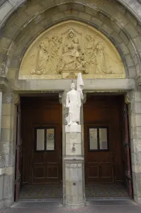 FRANCE. Biarritz. Entrance of the church of Saint-Eugnie. AISA/Everett Collection**US SALES ONLY**
