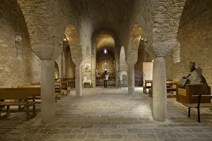 FRANCE. Casteil. Abbey of Sant Marti del Canigo. Church main vault. Romanesque art. - Paul Maeyaert/Iberfoto/Everett Collection (511047)**US SALES ONLY**