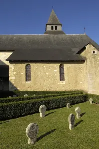 Graveyard Prints: FRANCE. Church and cemetery. AISA/Everett Collection**US SALES ONLY**