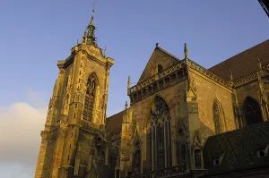 Alsatian Prints: FRANCE. Colmar. Collegiate church of Saint Martin (14th c)