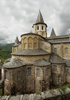 Architect Prints: FRANCE. Conques. eglise abbatiale de Sainte Foy (Abbey Church of St)