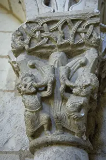 Pyrenees Atlantiques Prints: FRANCE. Lacommande. Church of Saint-Blaise (12th c)