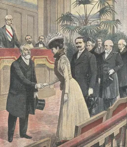 Weddings Prints: France. Marriage of Paul Deschanel in the municipality