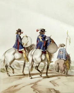 Early Modern Times Prints: France. Musketeers of theking Louis XIII