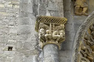 Cathedrals Prints: FRANCE. Oloron-Sainte-Marie. Cathedral of Sainte-Marie