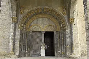 Cathedrals Prints: FRANCE. Oloron-Sainte-Marie. Cathedral of Sainte-Marie