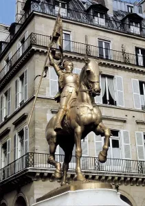 Standard Prints: FRANCE. Paris. Equestrian portrait of Joan of Arc