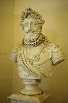 Regal Prints: FRANCE. Pau. Castle. Bust of Herny IV. Sculpture. AISA/Everett Collection**US SALES ONLY**