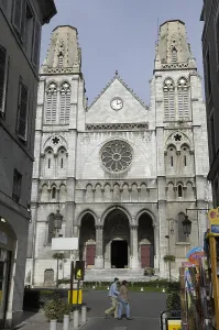 Gothic Revival Prints: FRANCE. Pau. Church of Saint Jacques (19th c)