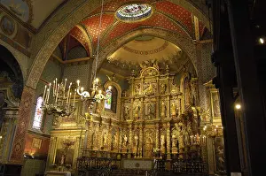 Altarpiece Prints: FRANCE. Saint-Jean-de-Luz. Baroque altarpiece of the Church of Saint John the Baptist