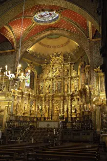 Altarpiece Prints: FRANCE. Saint-Jean-de-Luz. Baroque altarpiece of the Church of Saint John the Baptist