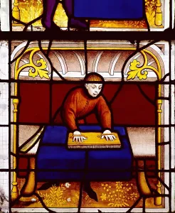 Activities Prints: FRANCE. Semur-en-Auxois. Church of Notre-Dame