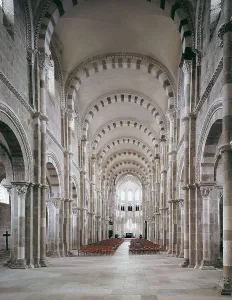 Burgundy Prints: FRANCE. Vzelay. Basilica of St Mary Magdalen