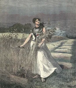 Republics Prints: France works and it is vigilantallegory by Poilleux Saint-Ange