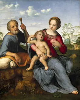 Holy Family Prints: Franciabigio, Francesco Di Cristofano