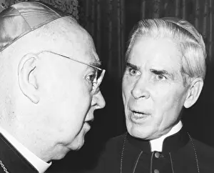 Bishops Prints: Francis Cardinal Spellman with Bishop Fulton J