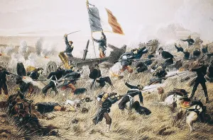 Franco-Prussian War. Battle of Gravelotte (1870). Litography. AISA/Everett Collection**US SALES ONLY**