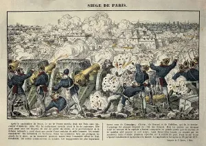 Franco-Prussian War. Siege of Pars by the Prussian army (September 1870-January 1871). Etching. AISA/Everett Collection (111420)**US SALES ONLY**