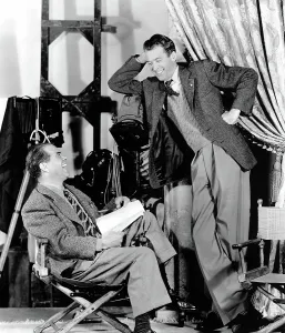 Script Prints: Frank Capra, James Stewart on the set of IT'S A WONDERFUL LIFE, 1946