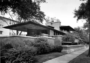 Frank Lloyd Wright used structural steel framing to support the cantilevered roof of Robie House, in Chicago, 1910