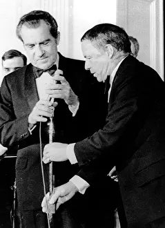 Nixon Prints: Frank Sinatra performs at the White House