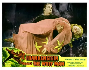 Massey Prints: FRANKENSTEIN MEETS THE WOLF MAN