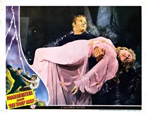 Massey Prints: FRANKENSTEIN MEETS THE WOLF MAN