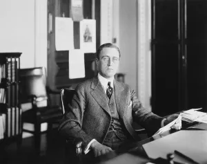 Office Prints: Franklin D. Roosevelt, at his desk in 1918