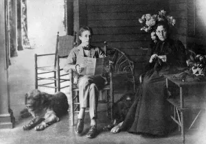 Sara Prints: Franklin D. Roosevelt with dog