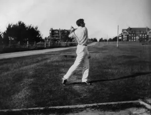 Young Man Prints: Franklin D. Roosevelt playing golf at Campobello, New Brunswick. 1904. (BSLOC_2013_6_17)