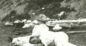 Relaxing Prints: Franklin and Eleanor Roosevelt relaxing at Campobello