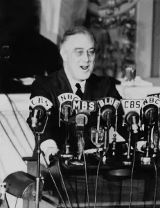 2013 Prints: Franklin Roosevelt addresses Congress on the Allied WW2 Progress. Jan.7, 1943