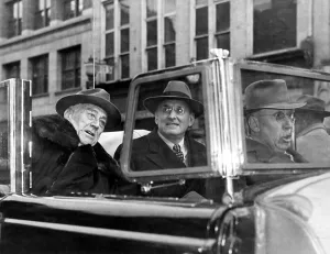 2013 Prints: Franklin Roosevelt campaigns for a fourth term as President. Nov. 6, 1944